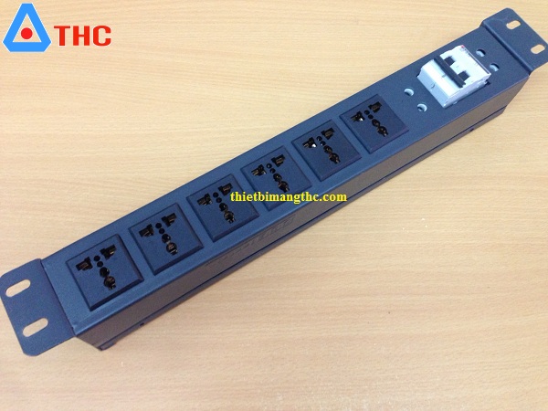 Thanh nguồn PDU 6 ổ điện 3 chấu 